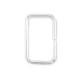 6.5x10.3mm Rectangle Silver Coloured Beadalon Jump Rings, 24 pcs