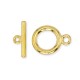 Beadalon Small Toggle Clasps, Gold, Pack of 2 clasps