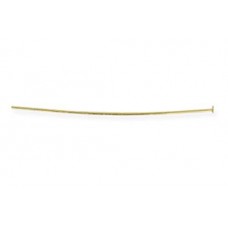 312B-113 Flat End Hard Headpins, Silver Plated, 0.7x50mm, 72 Pcs