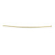 312A-113 Flat End Hard Headpins, Gold Plated, 0.7x50mm, 72 Pcs 312A-113 Flat End Hard Headpins, Gold Plated, 0.7x50mm, 72 Pcs