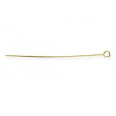Beadalon Eye Pins, 0.7x50mm, Gold Plated,18 Pieces