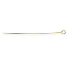 Beadalon Eye Pins, 0.7x50mm, Gold Plated,18 Pieces