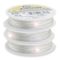 Beadalon JW09S-0 19 Strand Wire, Silver Colour, 0.012", 30ft Reel