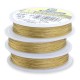 Beadalon JW14G-0 19 Strand Beading Wire, Gold Colour, 0.015", 30ft Reel