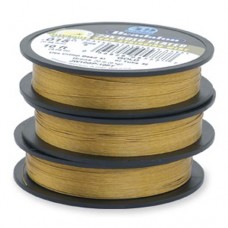 Beadalon JW17GP-15FT 19 Strand Wire, Gold Plated, 0.024", 15ft Reel
