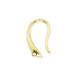 Modern style Earwires, Gold plated, 6 pieces Modern style Earwires, Gold plated, 6 pieces
