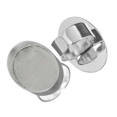 Silver Handmade Bezel, Oval Ring, 30 x 20mm Silver Handmade Bezel, Oval Ring, 30 x 20mm