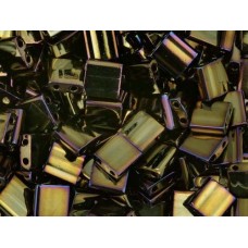 Brown Opaque Iris Metallic Colour 0458  Miyuki Tila Bead 50g bag