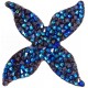 Swarovski Crystal Rock Quatro 44.5mm Bermunda Blue Crystal