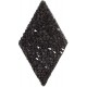 Swarovski Crystal Rock Diamonds 25x31.7mm Jet