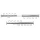 5 Strand Multi Slide Clasp Silver Colour