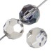 Half Coated Heliotrope Preciosa 8mm Round Crystals on 5" Strand 