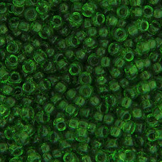 Transparent Green, Miyuki 11/0 Seed Beads, Colour 0146, 250 Grams