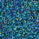 Blue AB Lined-Dyed Miyuki 11/0 Seed Beads, 250g, Colour 0339