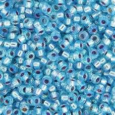 Aqua Silver Lined AB Colour-1018, Miyuki 15/0, 100g