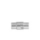4.5 x 15mm Magnetic Glue-In Clasp-Tube Twist Lock, Silver, Pack of 2