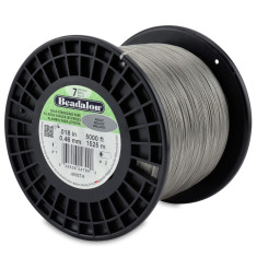 Bright, 0.018 inch, 5,000ft Bulk Reel of 7 Strand Beadalon Beading Wire, JW03T-9 Bright, 0.018 inch, 5,000ft Bulk Reel of 7 Strand Beadalon Beading Wire, JW03T-9