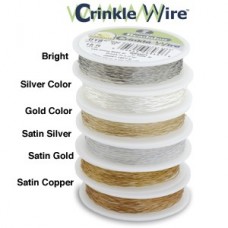 Gold colour Beadalon 7 Strand Crinkle Wire, 0.015" diameter, 15ft reel