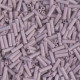 Matte Opaque Mauve AB Miyuki Bugle Beads 6mm, Approx 12.5 Grams Matte Opaque Mauve AB Miyuki Bugle Beads 6mm, Approx 12.5 Grams