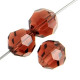 4mm Preciosa Round Crystals on 5" Strand Light Burgundy