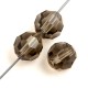 Black Diamond  Preciosa 8mm Round Crystals on 5" Strand