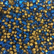 Wholesale Pack Crystal Chatons, 2.7-2.8mm, SS10, Sapphire, Approx 1000 Pieces 