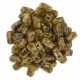 Opaque Light Beige Picasso 2-Hole Brick Bead - 3 x 6mm - Pack of 50