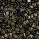 Bulk Bag Iris Brown Czechmate Triangle Beads, approx 100g