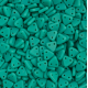Bulk Bag Matte Turquoise Czechmate Triangle Beads, approx 100g
