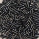 6mm Miyuki Bugles, Gunmetal, Approx 12.5 Grams