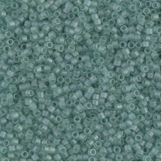 DB0385 Matte Sea Glass Green, Size 11/0 Miyuki Delica Beads, 50 Grams