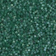 DB1814 Emerald Dyed Satin Silk, Size 11/0 Miyuki Delica Beads, 5.2g approx.