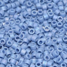 DB2318 Mermaid Blue AB, Matte Opaque Glazed, Size 11/0 Miyuki Delica Beads, 50 G...