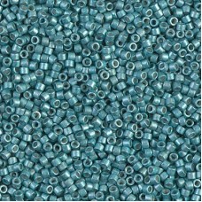DB1183 Galvanised Semi-Frosted Dark Aqua, Size 11/0 Miyuki Delica Beads, 50g Who...