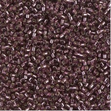 DB1204 Mauve Silver Lined, Size 11/0 Miyuki Delica Beads, 50g Wholesale Pack