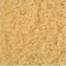 DB1272 Matte Transparent Crystal Ivory, Size 11/0 Miyuki Delica Beads, 50g Whole...
