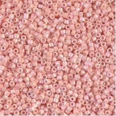 DB1503 Opaque Light Salmon AB, Size 11/0 Miyuki Delica Beads, 50g Wholesale Pack...