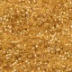 DBM0033 Crystal Transparent Gold 24kt Lined, Size 10/0  Miyuki Delica Beads, Colour code -33 - Approx. 3.3g