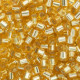 DB0042 Gold Silver Lined Size 11/0 Miyuki Delica Beads, 50gm bag 
