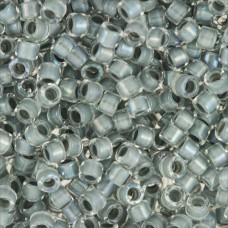 DB0081 Dark Grey AB Lined Dyed, Size 11/0 Miyuki Delica Beads, 50gm bag