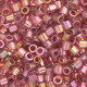DBM0103 Red Pink Transparent Gold Luster, Size 10/0  Miyuki Delica Beads, Colour code -103 - 50g Bag