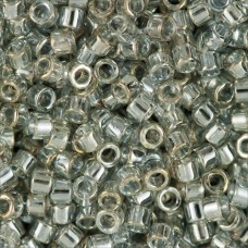 DB0114 Silver Grey Gold Luster, Size 11/0 Miyuki Delica Beads, 50gm bag