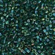 DBM0175 Dark Green Transparent AB, Size 10/0  Miyuki Delica Beads, Colour code -175 - 50gm bag