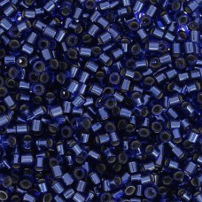 DB0183 Silver lined Cobalt Blue , Size 11/0 Miyuki Delica Beads, 50gm bag