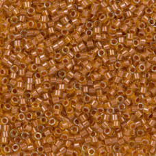 DB0272 Lined Topaz Yellow AB, Size 11/0 Miyuki Delica Beads, 50g approx.