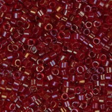 DB0295 Red Lined-Dyed, Size 11/0 Miyuki Delica Beads, 50gm bag
