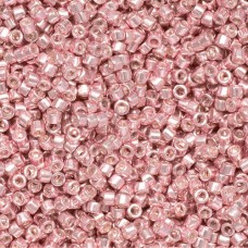 DB0418 Galvanised Light Rose Dyed, Size 11/0 Miyuki Delica Beads, 50g approx.