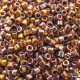 DB0506 24K Dark Gold Red AB Plated, Size 11/0 Miyuki Delica Beads, wholesale pack, 50g approx.