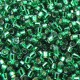 DB0605 Emerald Silver Lined-Dyed, Size 11/0 Miyuki Delica Beads, 50gm bag