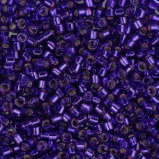 DBM0610 Dark Violet Silver Lined-Dyed, Size 10/0  Miyuki Delica Beads, Colour 61...